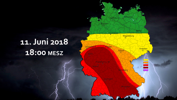 Schwere Unwetterlage am 11. und 12. Juni 2018