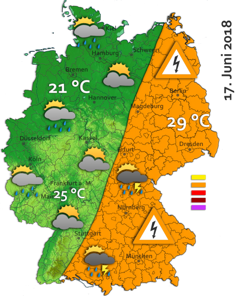 Wetter beim public Viewing am 17. Juni 2018