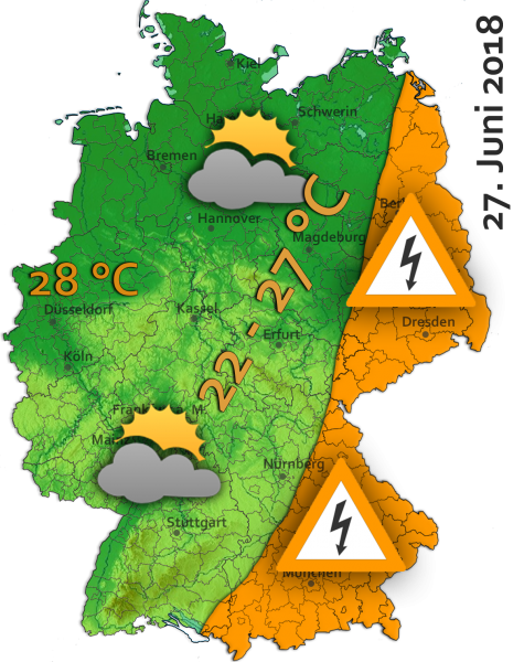 Wetter beim "Public Viewing" am 27. Juni 2018