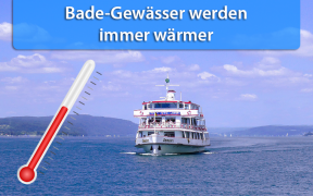 Warme Wassertemperaturen Ende Juli 2018