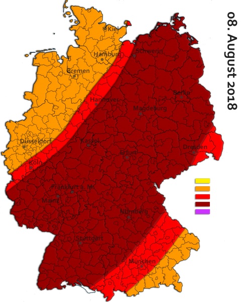 Schwere Unwetterlage am 08. August 2018