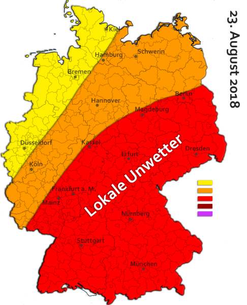 Unwetter am 23. August 2018