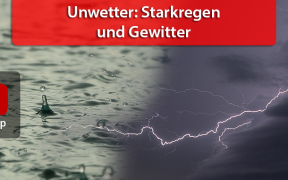 Unwetter: Starkregen und Gewitter am 28. August 2018