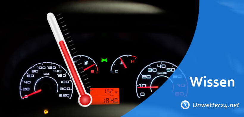 Thermometer für Auto innen oder außen, um 360 Grad gedreht, hoher  Genauigkeit