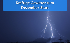 Schauer und Gewitter Anfang Dezember 2018