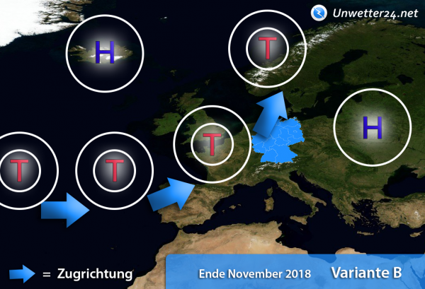 Wetter Ende November 2018 Variante B