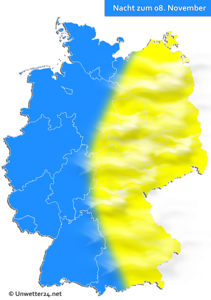 Nebel in der Nacht zum 08 November