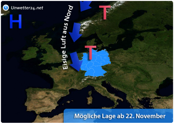 Eisiger Nordwind Ende November 2018