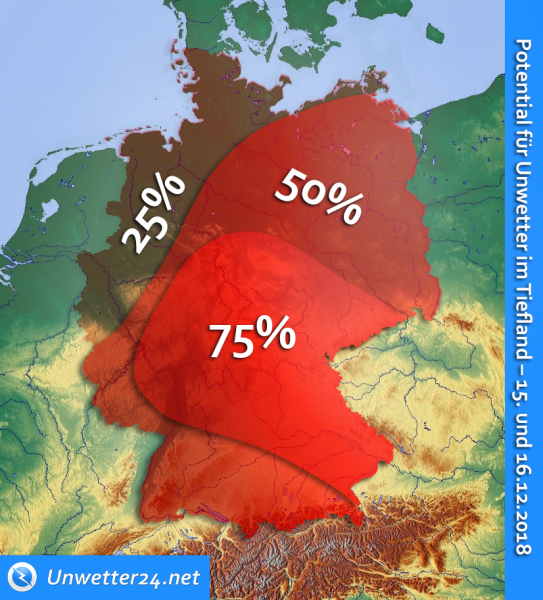 Unwetter Mitte Dezember 2018