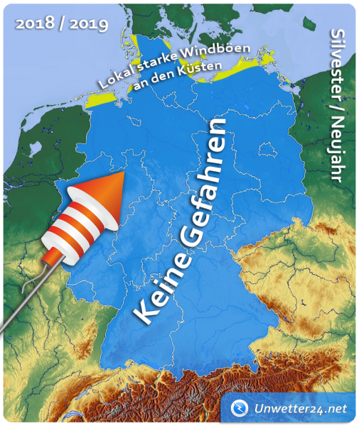 Wetter Silvester und Neujahr 2018/2019