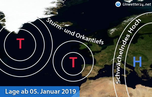 Stürme ab 05. Januar 2019