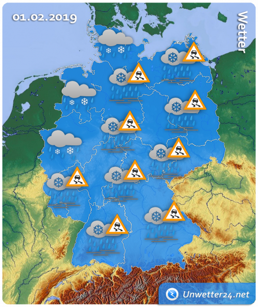 Wetter am 01. Februar 2019