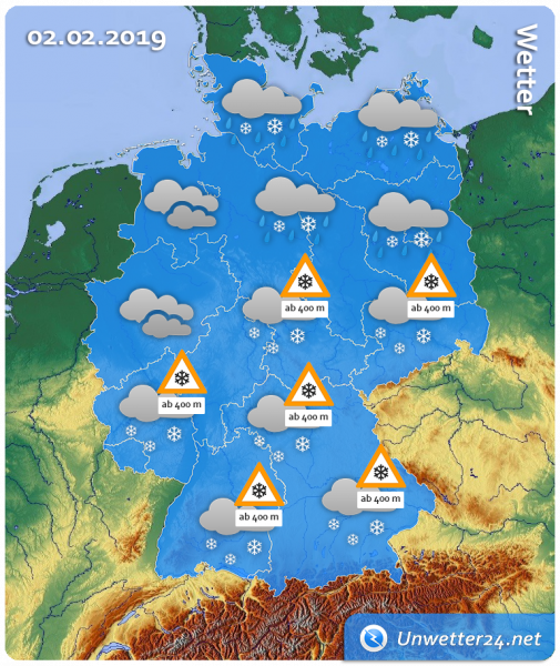 Wetter am 02. Februar 2019