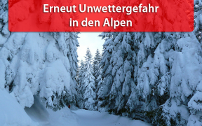 Unwetter in den Alpen Mitte Januar 2019