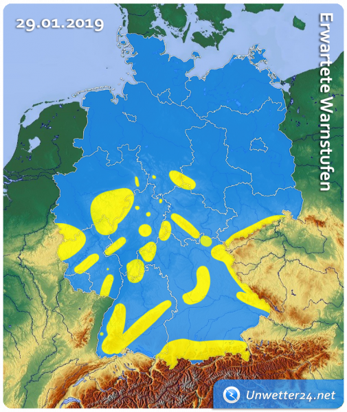 Schneeschauer am 29. Januar 2019