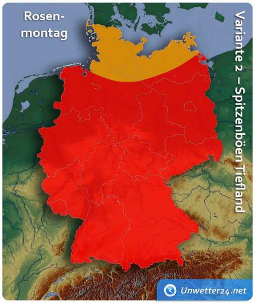 Sturm/Orkan Rosenmontag 2019 Variante 2