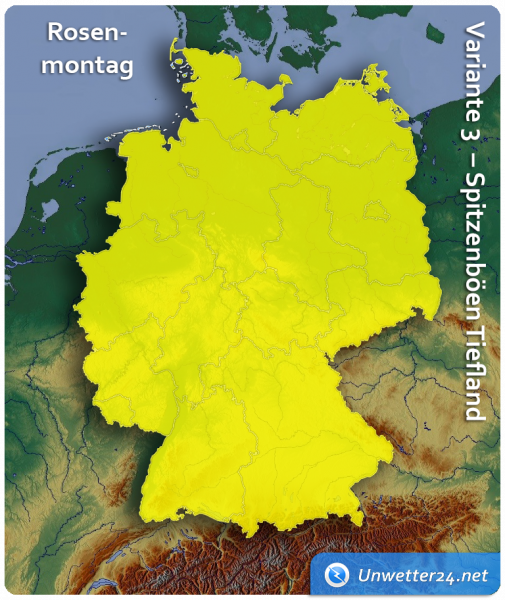 Sturm/Orkan Rosenmontag 2019 Variante 3