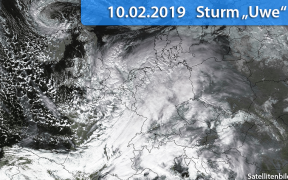 Sturm Uwe am 10. Februar 2019