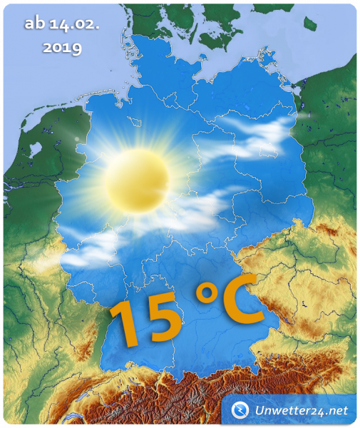 Wetterlage ab 14. Februar 2019