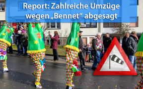 Tief "Bennet" an Rosenmontag 2019