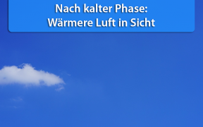 Warme Phase Ende März 2019