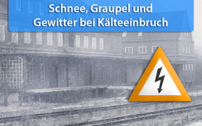 Schnee und Graupel am 2. und 3. April 2019