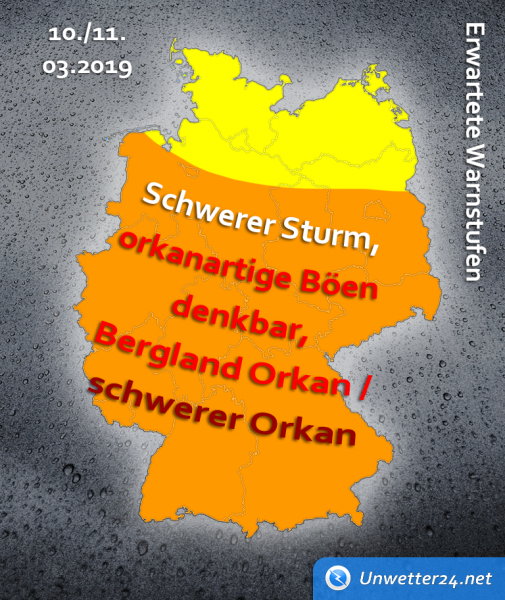 schwere Sturmlage am 9. März 2019