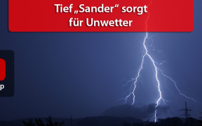 Unwetterlage "Sander" am 24. April 2019