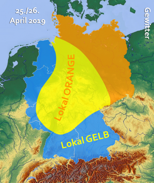 Gewitter am 25. und 26. April 2019