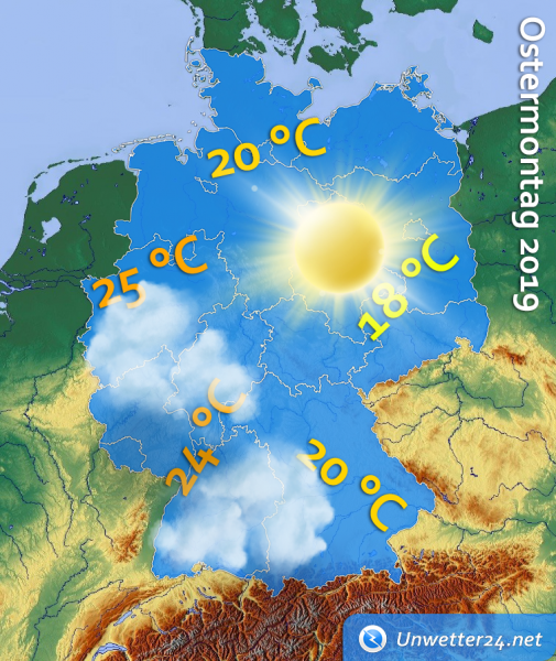 Wetter Ostermontag 2019