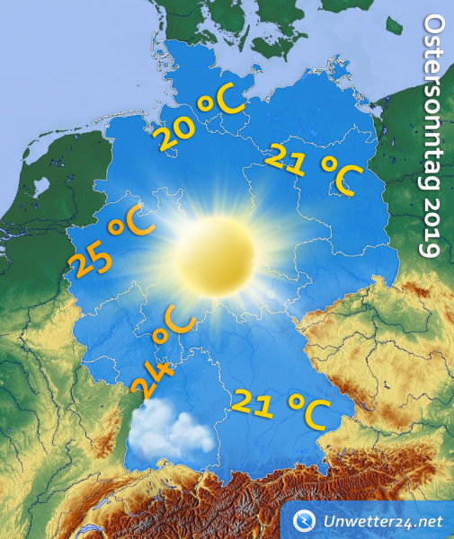 Wetter Ostersonntag 2019