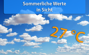 Sehr warme Temperaturen Mitte Mai 2019