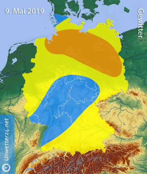 Gewitter am 9. Mai 2019