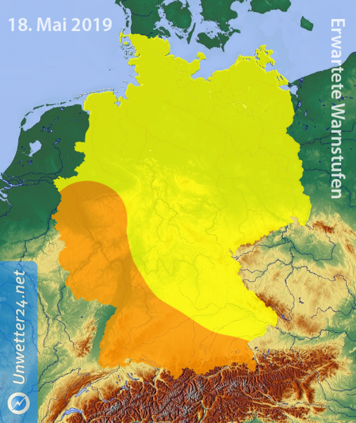 Kräftige Gewitter am 18. Mai 2019