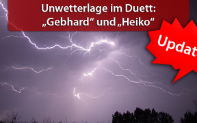 Schwere Unwetter Tief Heiko am 5. und 6. Juni