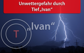 Unwetter durch Tief Ivan am 7. Juni 2019