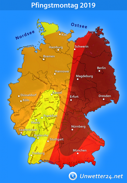 Schwere Unwetter am Pfingstmontag 2019