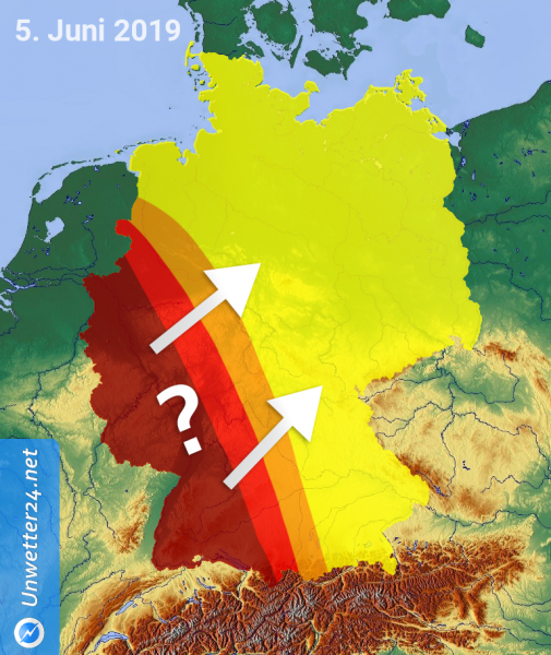 Schwere Unwetterlage am 5. Juni 2019