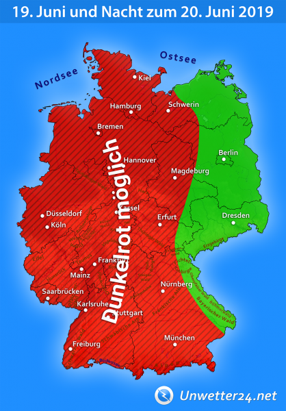 Unwetter 19. und Nacht zum 20. Juni 2019