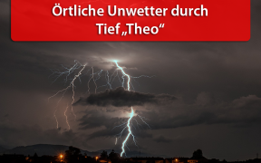 Gewitter durch Tief Theo am 20. Juli 2019