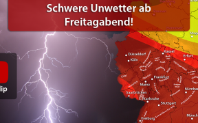 Tief "Vincent" bringt ab 26. Juli 2019 schwere Unwetter