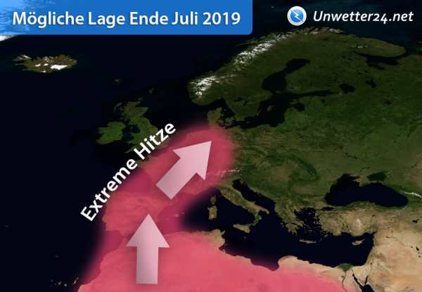 Extreme Hitze Ende Juli 2019