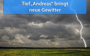 Gewitter durch Tief Andreas am 15. August 2019