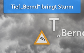 Sturm durch Tief Bernd am 17. und 18. August 2019