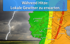 Gewitter während Hitzewelle Ende August 2019