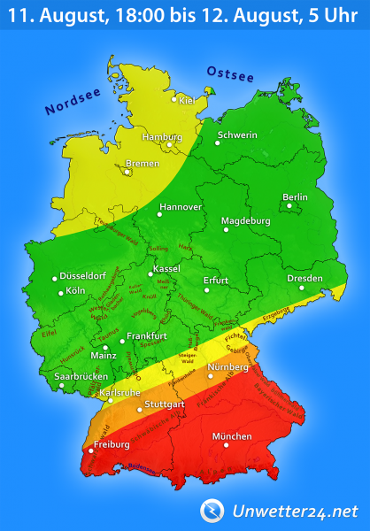 Unwetter am 11. August 2019