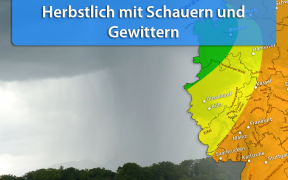 Gewitter durch Tief Götz Anfang September 2019