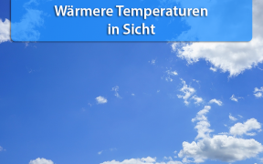 Wärmere Temperaturen Ende September 2019