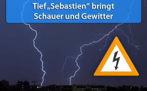 Gewitter durch Tief Sebastien 15. Oktober 2019