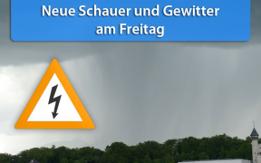 Gewitter durch Tief Thilo am 18. Oktober 2019